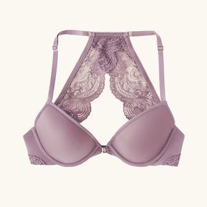 COPY - Front closure lace racer back bra